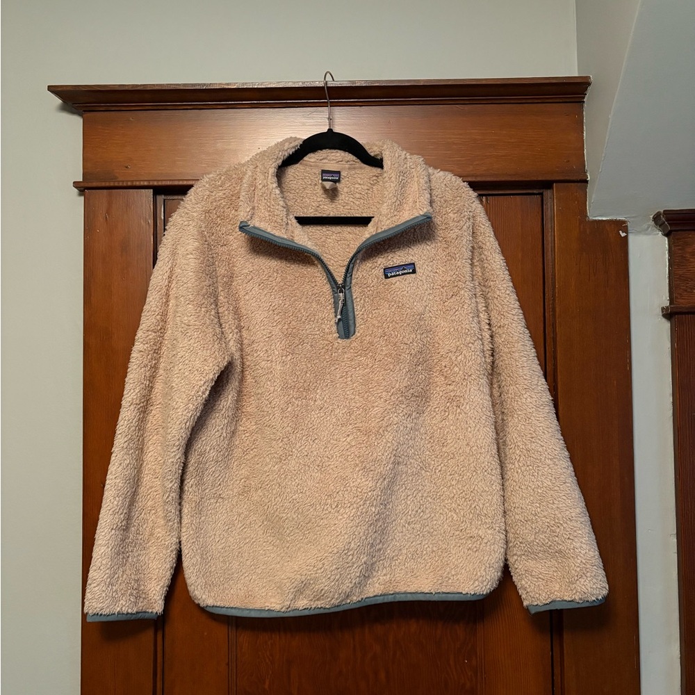 Patagonia Light Pink Fleece Pullover women’s L